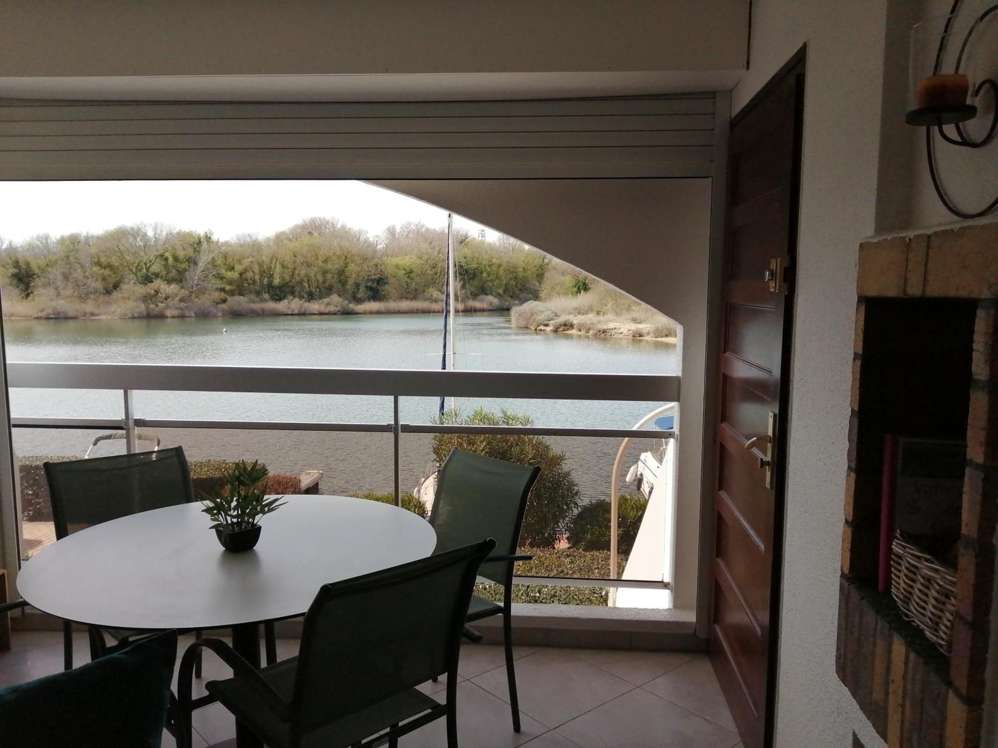 Vue Lagune Et Bateaux A 100M De La Plage Saint-Cyprien  Ngoại thất bức ảnh
